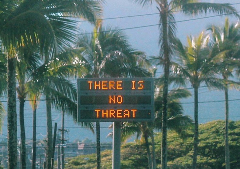 There is no threat